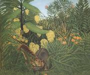 Henri Rousseau Fight Between Tiger and Buffalo oil painting picture wholesale